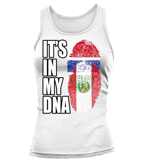 Gambian And Peruvian Mix Heritage DNA Flag Tank top Woman
