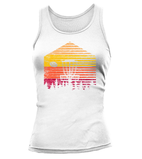 Retro Vintage Disc Golf Flying Disc Sport Funny Fr Tank top Woman