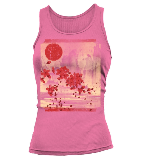 Sakura Cherry Blossom Vintage Art for Art Lover Tank top Woman