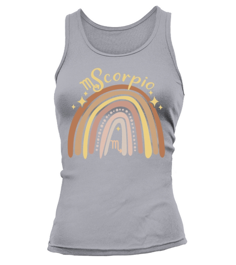 Scorpio Zodiac Bohemian Boho Rainbow 70s Vintage A Tank top Woman