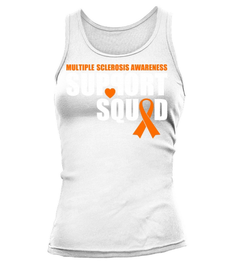 Support Squad Multiple Sclerosis Awareness Orange Tank top Woman