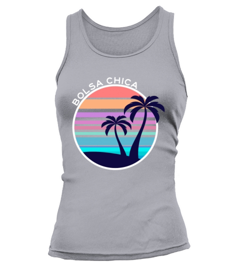Vintage Bolsa Chica California Beach Wave Sunset A Tank top Woman