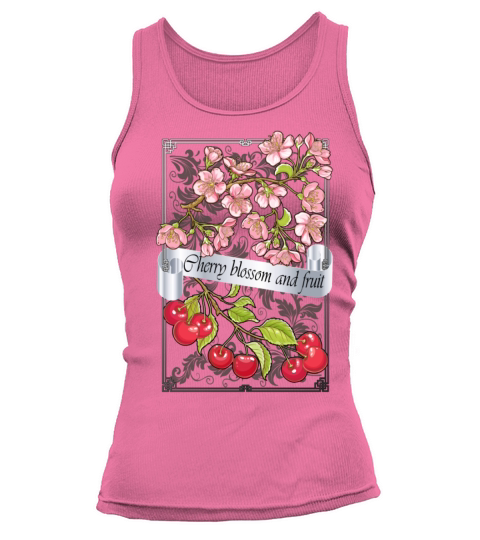 Vintage-Cherry blossom and fruit Tank top Woman