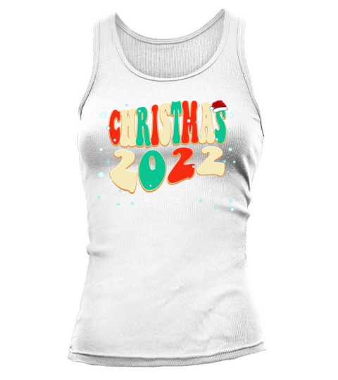 Vintage Wavy Christmas 2022 - Xmas Pj Tank top Woman