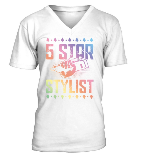 5 star stylist V-Neck T-shirt