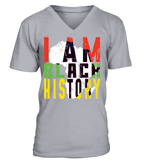 Africa Black History Pride Black History Month V-Neck T-shirt