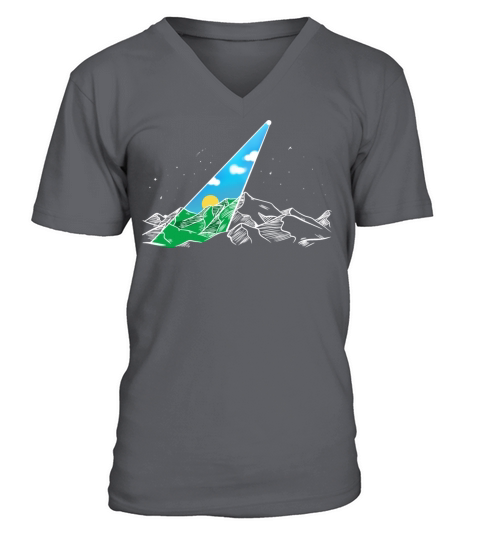 Cloudy Sky V-Neck T-shirt