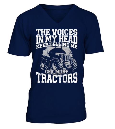 Farming Farmer Vintage Tractor The V-Neck T-shirt