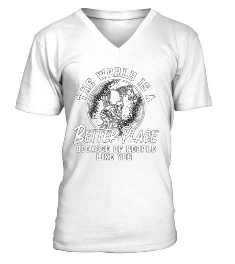 Farrier The World Is A Better Metalworker Farriers V-Neck T-shirt