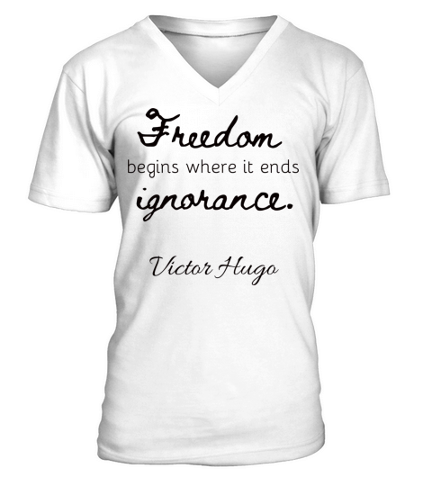 Freedom quote V-Neck T-shirt