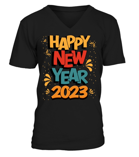Happy New Year 2023 V-Neck T-shirt