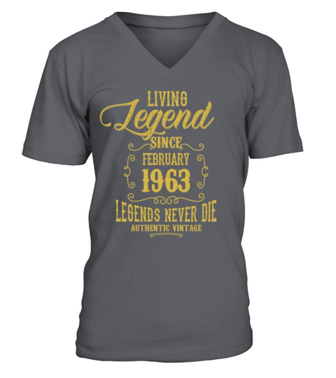 Living Legend since February 1963 V-Neck T-shirt