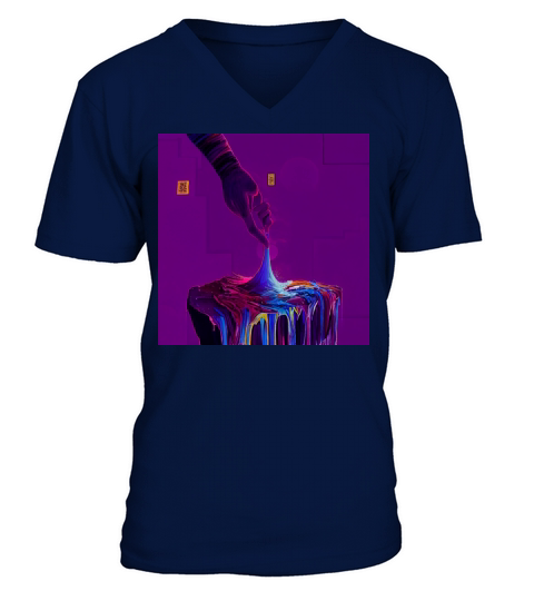 Paint it purple V-Neck T-shirt