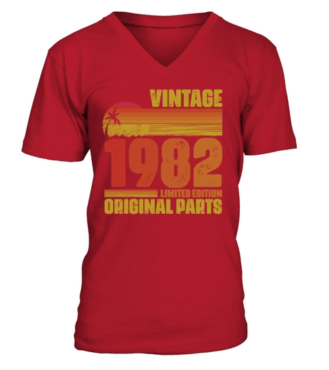 Vintage 1982 Limited Edition Original Parts V-Neck T-shirt