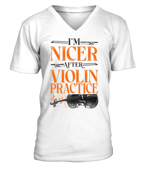 Violin Violinist Vintage Im Nicer V-Neck T-shirt