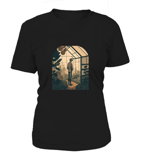 Greenhouse Allotment Garden Vintage Greenhouse Women's T-Shirt