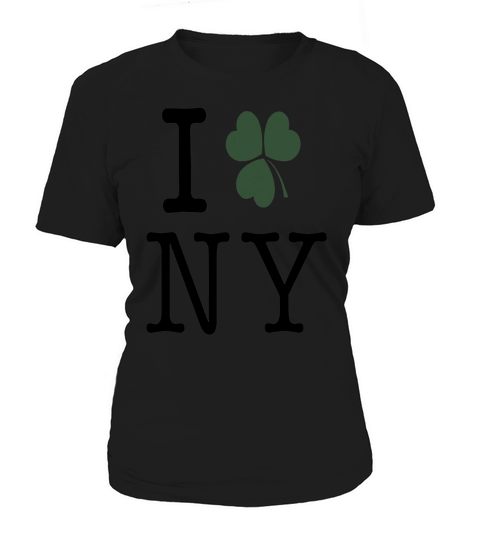 I Shamrock NY Love New York Clover St Patricks Day Women's T-Shirt