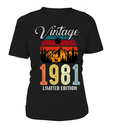 Retro Vintage 1981 Made in 1981 41st Bday Women's T-Shirt