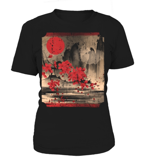 Sakura Cherry Blossom Vintage Art for Art Lover Women's T-Shirt