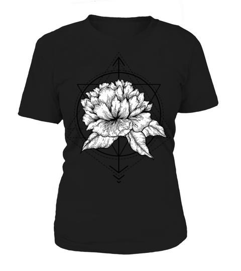 Vintage Abstract Floral Tattoo Women's T-Shirt