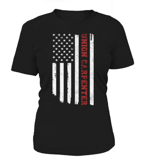 Vintage American USA Flag Union Carpenter Humor Women's T-Shirt