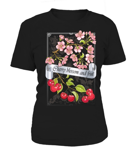 Vintage-Cherry blossom and fruit Women's T-Shirt