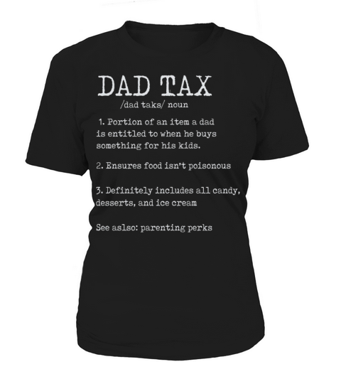 Vintage Dad Tax Definition Men Funny Fathers Day Women's T-Shirt