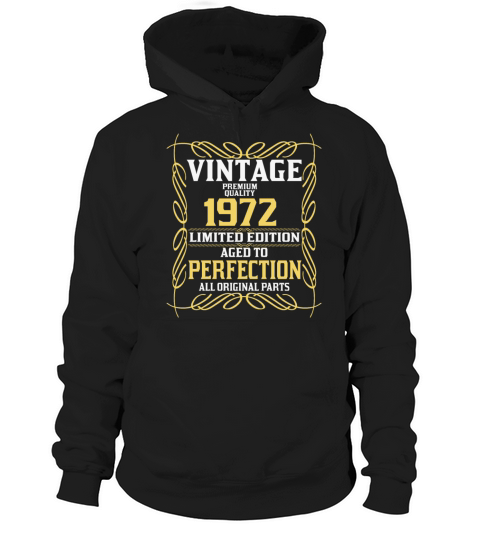 1972 Original vintage vintage retro birthday Hoodie Unisex