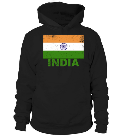 India Flag Vintage Indian Nationality Origin Trave Hoodie Unisex