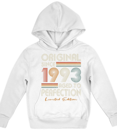 30th birthday vintage 1993 original since 1993 Kids Hoodie