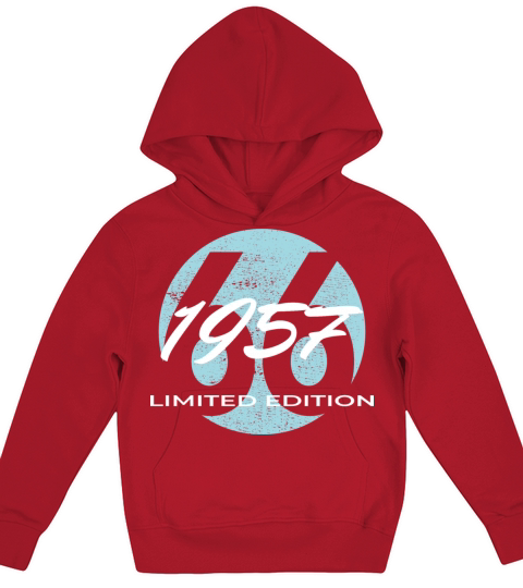66th birthday men women 66 years 1957 vintage Kids Hoodie