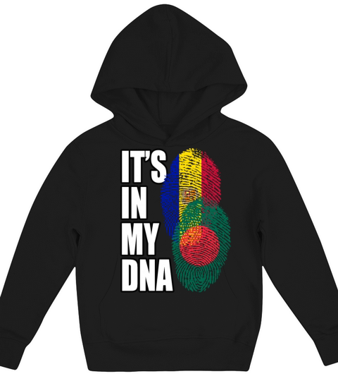 Andorran And Bangladeshi Mix Heritage DNA Flag Kids Hoodie