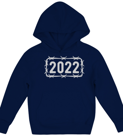 Birthday Vintage 2022 Barbed Wire Kids Hoodie