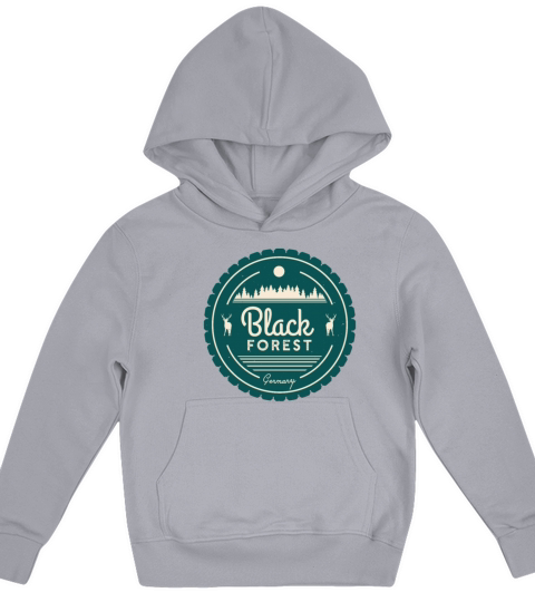 Black Forest Germany Vintage Forest Deer Kids Hoodie