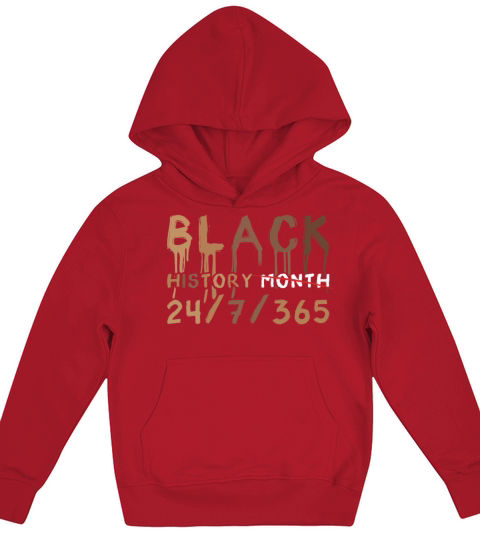 Black History Month Everyday Pride Black History Kids Hoodie