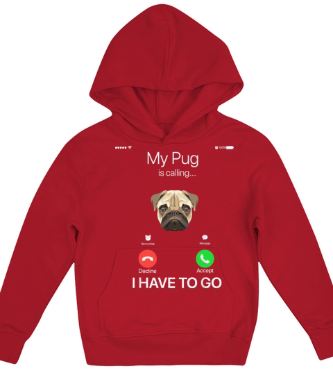 Calling Funny Dog Lover Kids Hoodie