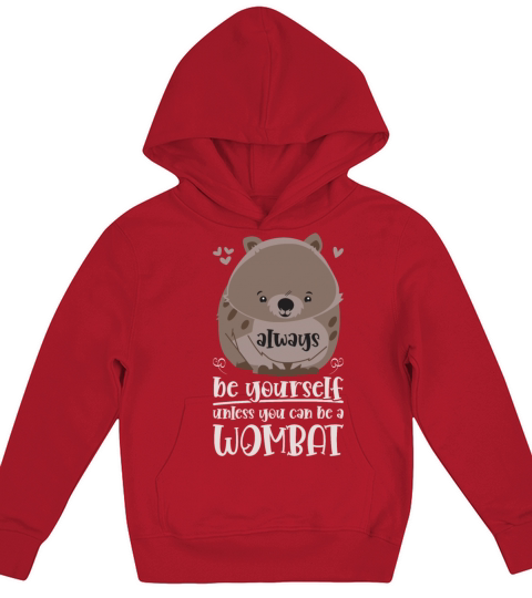 Combat Wombat For A Wombats Lover Kids Hoodie