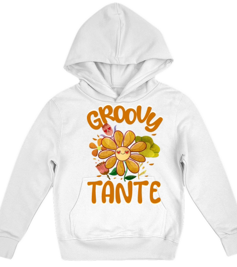 Groovy Tante Family Matching Vintage Family Kids Hoodie