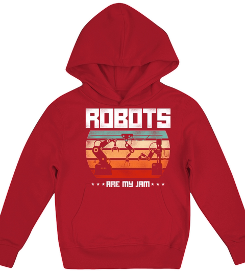 Robot Robotics Engineer Retro Kids Hoodie