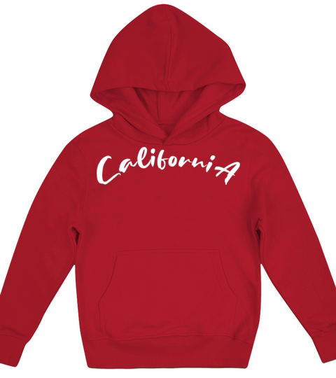 Simple Text Style California Kids Hoodie