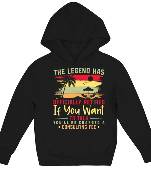 The Legend Has Officially Retired Kids Hoodie