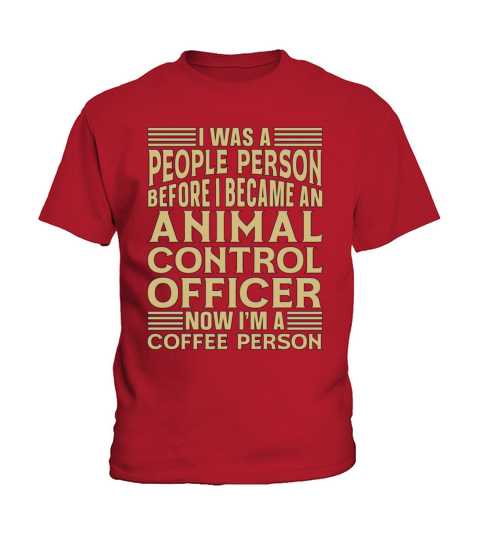 Animal Officer I Was A People Dog Catcher Officer Kids T-Shirt