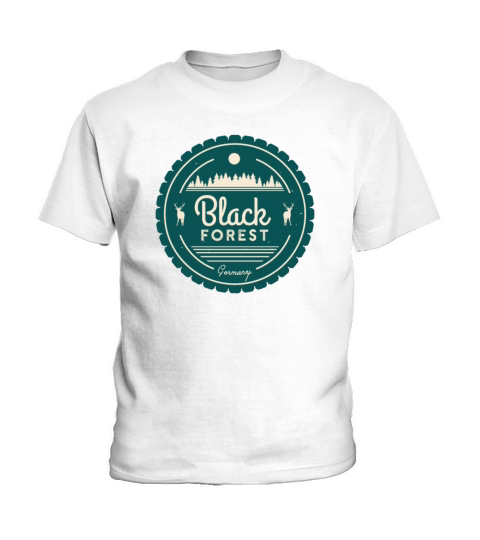 Black Forest Germany Vintage Forest Deer Kids T-Shirt