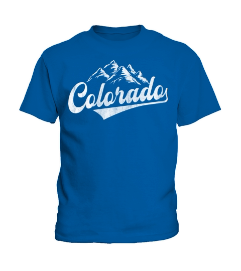 Colorado Baseball Fan Rocky Mountains T Shirt Kids T-Shirt