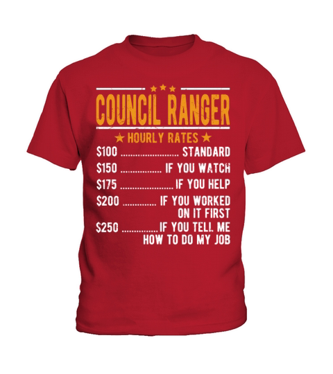 Council Ranger Hourly Rates Kids T-Shirt