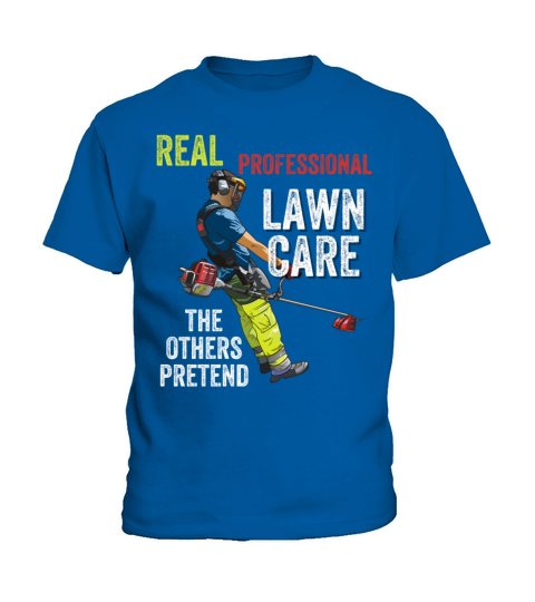 funny professional lawn care shirt designs Kids T-Shirt