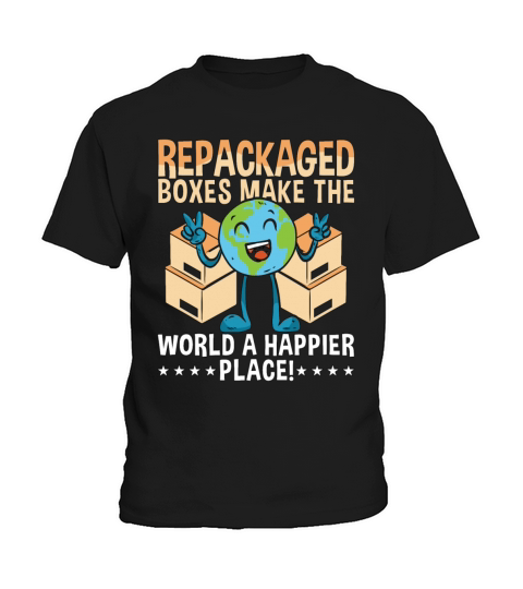 Recycling Repackaged Boxes Make The Reuse Recycler Kids T-Shirt