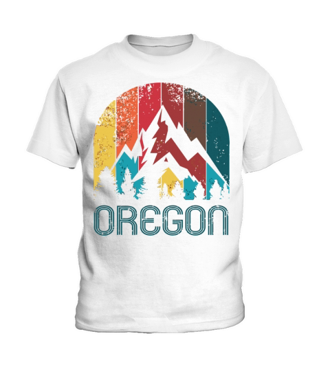 Retro Oregon For Men Women And Kids Kids T-Shirt