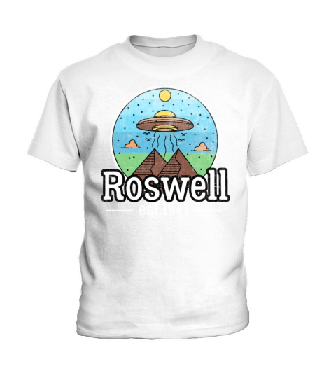 Roswell 1947 Vintage Alien Ufo Funny Quote New Mex Kids T-Shirt
