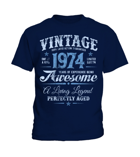Vintage 1974 LegendS 46Th Birthday Experience P2 Kids T-Shirt